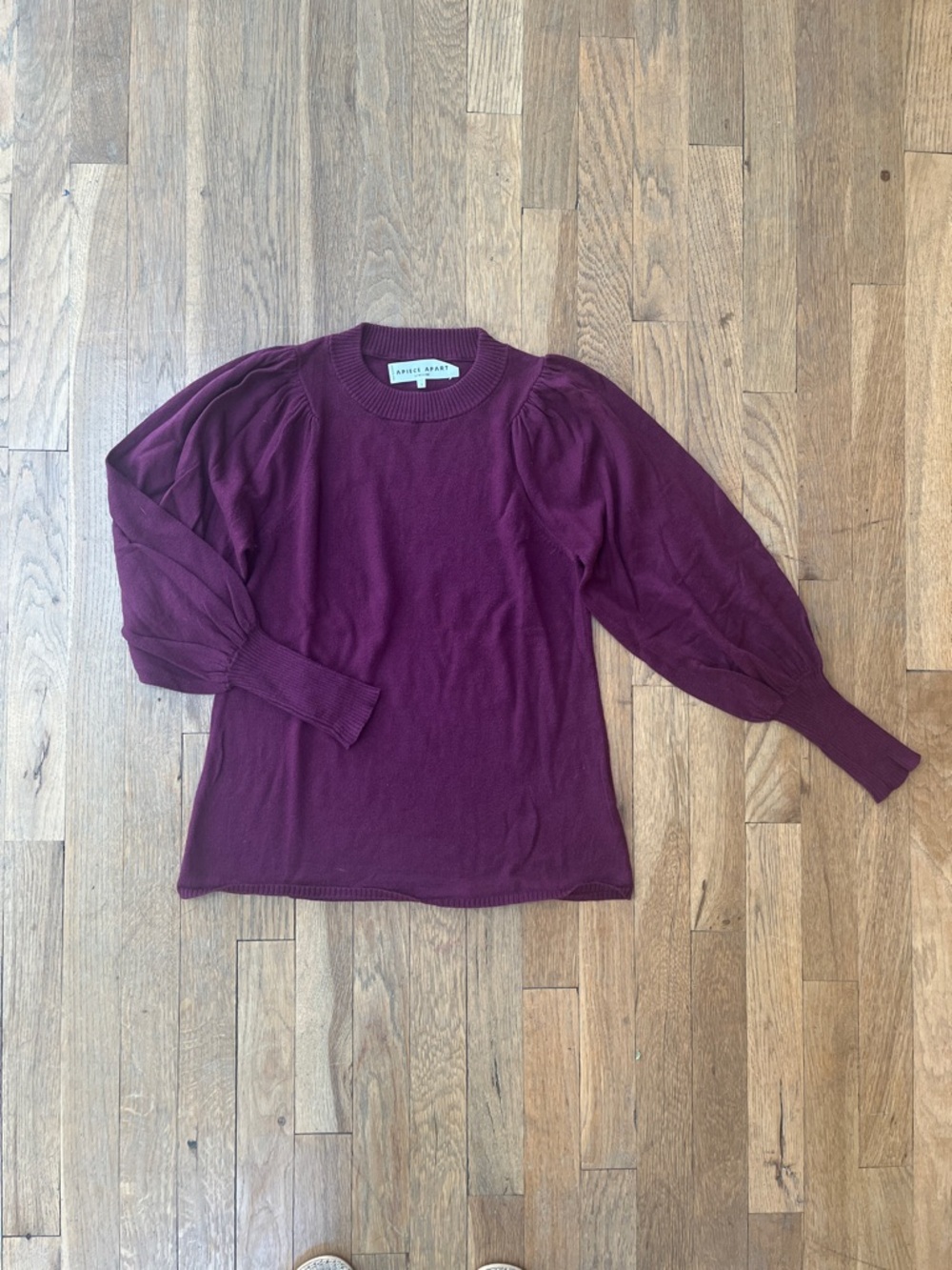 Apiece Apart Plum Crewneck Sweater